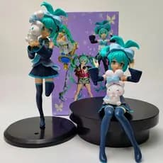 17-20.5cm Anime Virtual Ídolo Cantor Hatsune Miku Abraço Cinnamoroll Duas Dimensões Menina PVC Figuras De Ação Modelo De