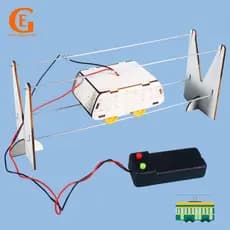 Educação Dotada Controle De Fio Bonde Escola Crianças Estudante Artesanal DIY Ciência Educacional Equipamento Experiment