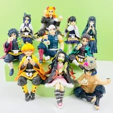 1 Pc Anime Demon Slayer Kamado Tanjirou Agatsuma Zenitsu Nezuko Kyouruu Inosuke Shinobu Sentado Posição Bolas De Arroz P