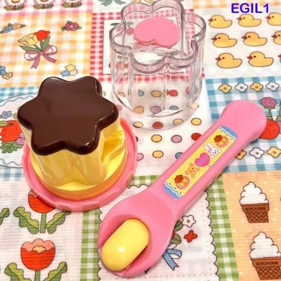 EGIL1 Brinquedo de Alimentação de Pudim Morango para Educação Infantil Simulação Brinquedo de RPG HLKC