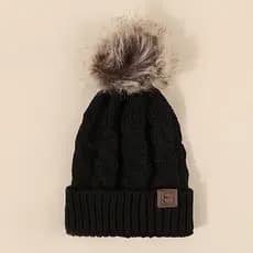 Um Chapéu Unissex com Pom-Pom, Adequado para Atividades ao Ar Livre, Mantém o Calor no Inverno e é Perfeito para o Dia a