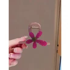 Flor do sol médio Grab clip feminino atmosfera sentir foto cocar cabeça traseira meia gravata grampo de cabelo tubarão c