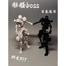 Novo modelo de figura de ação do homem esqueleto dummy13, brinquedo criativo de montagem DIY, modelo estático decorativo