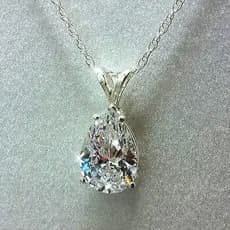 Francês diamante-cravejado gota de água em forma de pêra colar de diamante feminino luz luxo nicho High-End simples moda