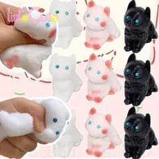 Brinquedo De Descompressão SFSE-Plush Cats-Presente Surpresa Para Melhor Amigo , Família-Recuperação Lenta , TPR Macio ,