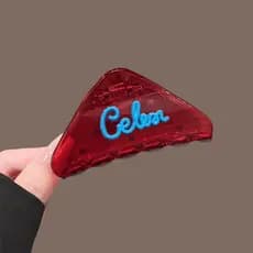Estilo coreano All-Match menina parte de trás do coração cabeça grab clip simples triângulo garra de cabelo High-End tem