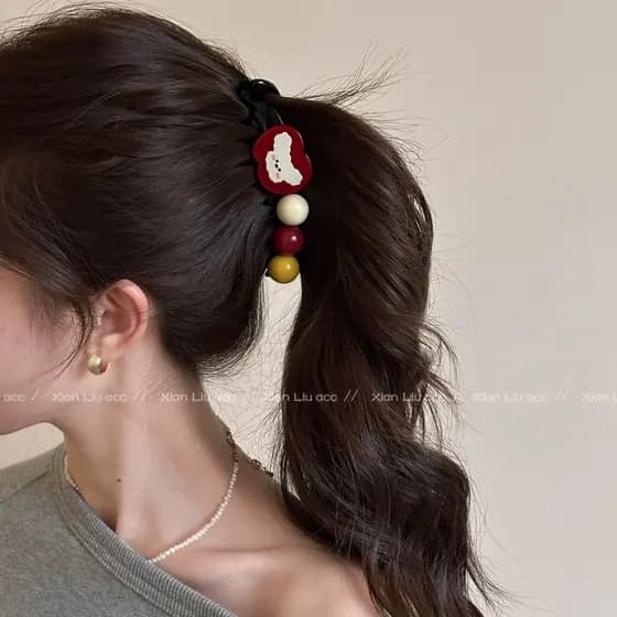 Presilha de cabelo tipo banana vermelha para mulheres 2026, presilha para rabo de cavalo alto, presilha torcida, presilh