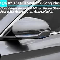 Bordas Da Porta Espelho Retrovisor Guarda Tira Protetor Anti-Risco Colisão Para BYD Selo U Selion 6 Canção Mais Acessóri
