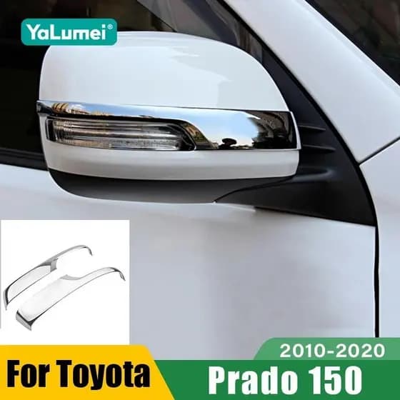 Para Toyota Land Cruiser Prado 150 FJ150 2010-2014 2015 2016 2017 2018 2019 2020 Espelho Retrovisor Do Carro Guarnição C