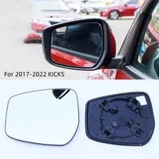 Para NISSAN 2017-2022 KICKS Espelho Retrovisor Invertendo Lente Refletor De Vidro Peças De Automóvel Decoração Do Carro