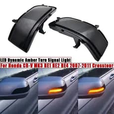 2 Pçs LED Indicador De Sinal De Volta Dinâmico Lâmpada Pisca Para Honda CRV CR-V 2007-2011 Crosstour 2012-2016 Luz Do Es