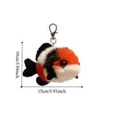 SUBING Pingente De Peixe Koi , Chaveiro De Pelúcia Macio De Desenho Animado , Bolsa Pendurada , Enfeites Engraçado