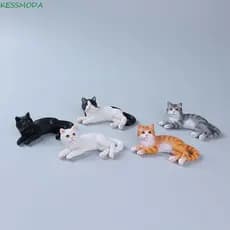 Ornamento De Gato Kesselmanmoda , Modelo De Animal De Estimação De Desenho Animado Em Miniatura , Simulação De Resina ,