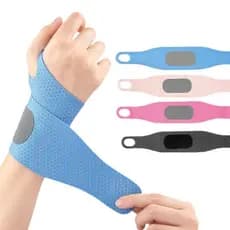 Cor esportes pulseira estilo fino pele-amigável respirável banda nu ajuste anel pressurizado suporte proteção mãe pulso