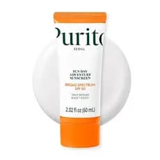 Protetor Solar Coreano PURITO SPF 50 |   Textura mais leve, sem resíduos brancos, amplo espectro UVA/UVB |   Sem óleo, v