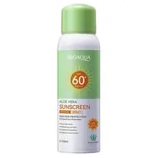BIOAQUA Protetor Solar em Spray de Aloe Vera SPF60+ PA+++ UVA/UVB Reparador Refrescante Hidratante Resistente à Água e a