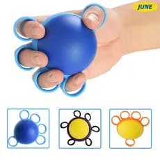 Junho Dedo Grip Ball Portátil Durável Massagem Reabilitação Exercício Treinador