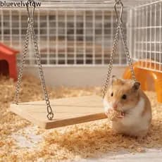 Plataforma De Escalada Para Hamster BLUEVELVETQW , Durável Com Brinquedos De Balanço De Corrente , Resistente À Mordida
