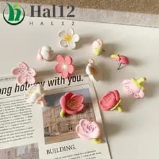 HALB 20/30 Peças Alfinetes Sakura , Criativos De Quadro Negro DIY , Fofos Com Caixa De Flor Rosa Reutilizáveis