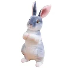 Simulação de páscoa coelho boneca zodíaco pequeno coelho branco boneca ano do coelho mascote brinquedo de pelúcia pano