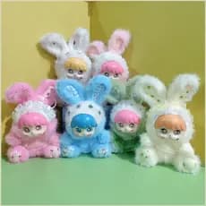 DC3 Macaron Cor Coelhinho Fofo Vinil Plushie Brinquedo Moderno Caixa Cega Boneca Bolsa Charme