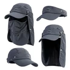Chapéu De Balde De Secagem Rápida Pescador UV À Prova De Vento Visor Solar Para Acampamento Caminhadas