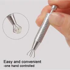 T titânio zircão orelha studs nariz anel Grabber parafuso interno aço orelha studs ferramenta auxiliar contas