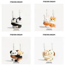 [baipestonop] Bonito Abraço Animal Boneca Chaveiro Dos Desenhos Animados Pequeno Macaco Casal Pelúcia Pingente Saco Aces