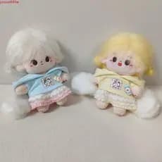 JUNYUE Roupas De Boneca De Algodão De 10cm , Camiseta Ouriço Linda Roupa , Conjunto De Vestir Terno Criativo