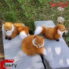 LANFY Boneca De Pelúcia Simulada Crianças Animal Foto Adereços Decoração Para Casa Pele Brinquedo