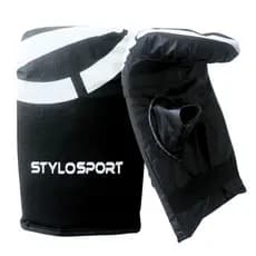 LUVA BATE SACO STYLO PRETO BATER EM SACO DE BOXE
