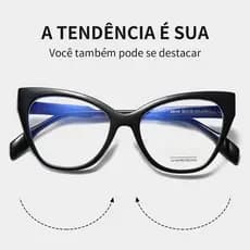 Triângulo Olho De Gato plano anti-Luz Azul Nova Moda Feminina Óculos Quadro Personalizado Tendência Personalidade