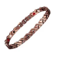 Magnético Puro Cobre Pulseiras para As Mulheres 21cm Peixe Vintage Cadeia Saúde Energia Pulseiras Magnéticas para Artrit