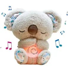 Koala Respiratório, Pelúcia Com Alívio Do Som Leve, Brinquedo Musical Boneca Confortável
