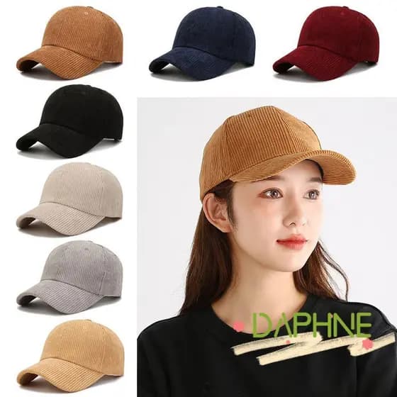Boné De Beisebol De Veludo DAPHNE , Chapéu De Sol Ajustável , Casual Hip Hop Masculino