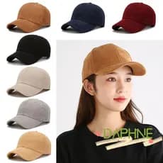 Boné De Beisebol De Veludo DAPHNE , Chapéu De Sol Ajustável , Casual Hip Hop Masculino