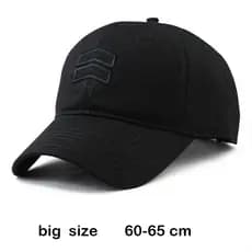 Boné De Beisebol Tamanho Grande 62-68cm Unissex Snapback Algodão Moda Primavera Verão Outono Tamanho Grande