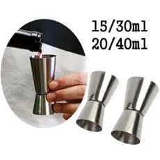 15/30ml Ou 20/40ml De Aço Inoxidável Cocktail Shaker Medida Copo Duplo Tiro Bebida Espírito Jigger Utensílios Cozinha