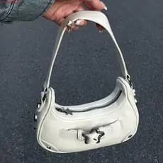 JUNYUE Bolsa Feminina Hobo , Estilo Coreano Estrela Nas Axilas , Bolsas Y2K De Ombro De Cor Sólida Compras