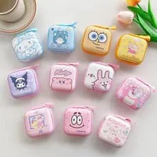 Bolsa de Armazenamento Kawaii para Meu Cabo de Dados e Estojo para Fones de Ouvido Bluetooth Melody