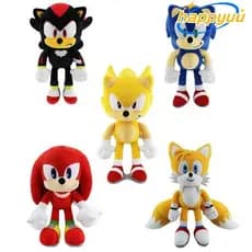 Brinquedo de Pelúcia HAPPYUU, Animal de Pelúcia Supersônico de 30cm, Boneco de Pelúcia Sonic Hedgehog Super Sound Mouse