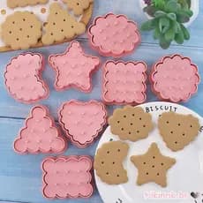 Kiki Utensílios De Cozinha Molde Para Biscoitos Suprimentos De Cozimento De Plástico 8 Formatos Diferentes Crianças