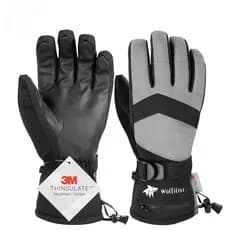 Luvas De Esqui Impermeáveis À Prova De Vento 3M Thinsulate Isoladas Neve Quentes Com Bolso Zíper