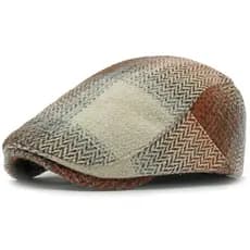 Boinas Novo Xadrez Artista Pintor Boina Chapéu Masculino Feminino Primavera Outono Bonés Planos Para Homens Mulheres Ret