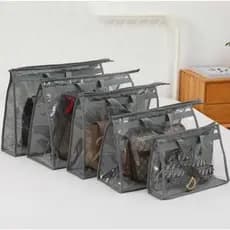 Protetor De Bolsa Transparente Com Alça Organizador Para Bolsas Grandes