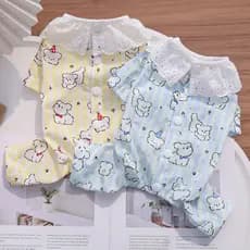 Primavera Roupas Para Cães Algodão Pet Saco Barriga Anti Derramamento Gato De Quatro Pernas