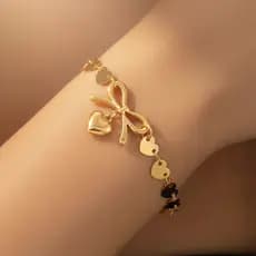Aço Inoxidável Arco Coração Pingente Pulseira Para Mulheres Moda Minimalista Commuter Em Forma De Corrente Acessório De