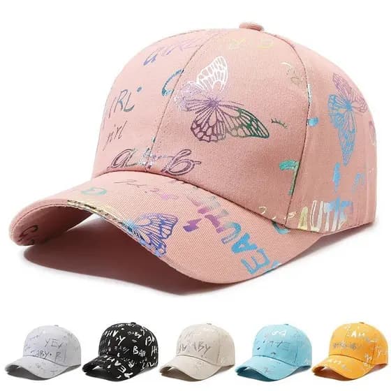 Boné de Beisebol Feminino com Estampa de Grafite, Casual para Primavera e Outono, Estilo Hip Hop Urbano, Chapéu de Sol p
