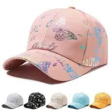 Boné de Beisebol Feminino com Estampa de Grafite, Casual para Primavera e Outono, Estilo Hip Hop Urbano, Chapéu de Sol p
