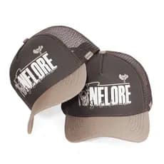 Boné Trucker Agro Nelore Estilo Country Pecuária Rodeio Aba Curva Trucker